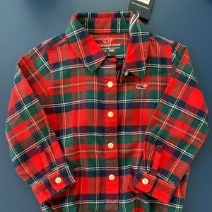 NWT Vineyard Vines Merry Plaid One Piece